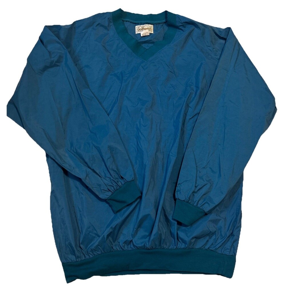 VTG 90s Blue  Golfsmith pullover Sz L  V-Neck